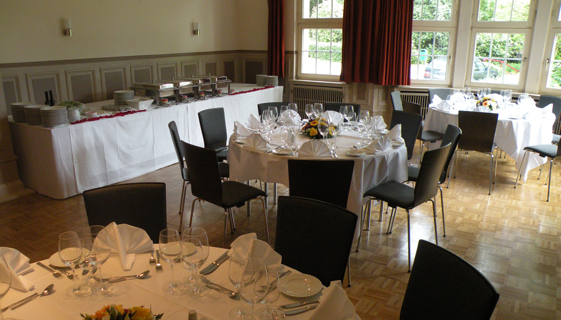 Stadtgarten Steele Information about the banquet halls Bay window room