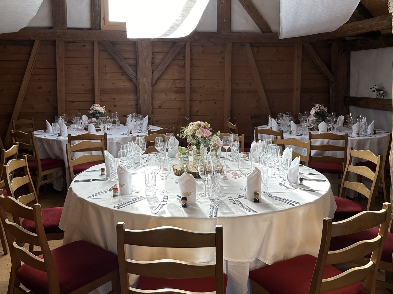 Schloss Weinstein Information about the banquet halls Castle Barn
