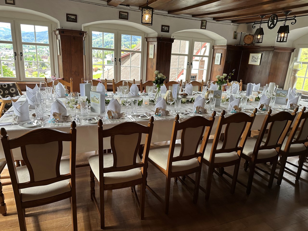 Schloss Weinstein Information about the banquet halls Torkel-Stübli