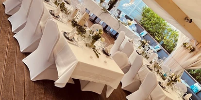 Hochzeit - Geeignet für: Private Feier (Taufe, Erstkommunion,...) - Leonberg (Böblingen) - Green Garden - Tafeln mit Hussen - Mauritius Stuttgart-Süd Eventlocation