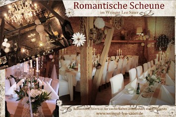 Hochzeit: Collage - Romantische Scheune