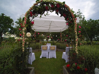 Wedding - Bad Sauerbrunn - Standesamtliche Trauung im Hochtzeitspavillon - Probuskeller Döller