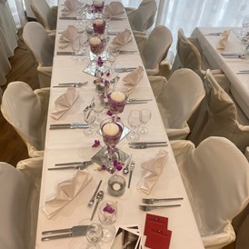 Hochzeit: Da wir auch Catering machen unsere Tischdekoration  - Schlosscafe Location & Konditorei / Restaurant