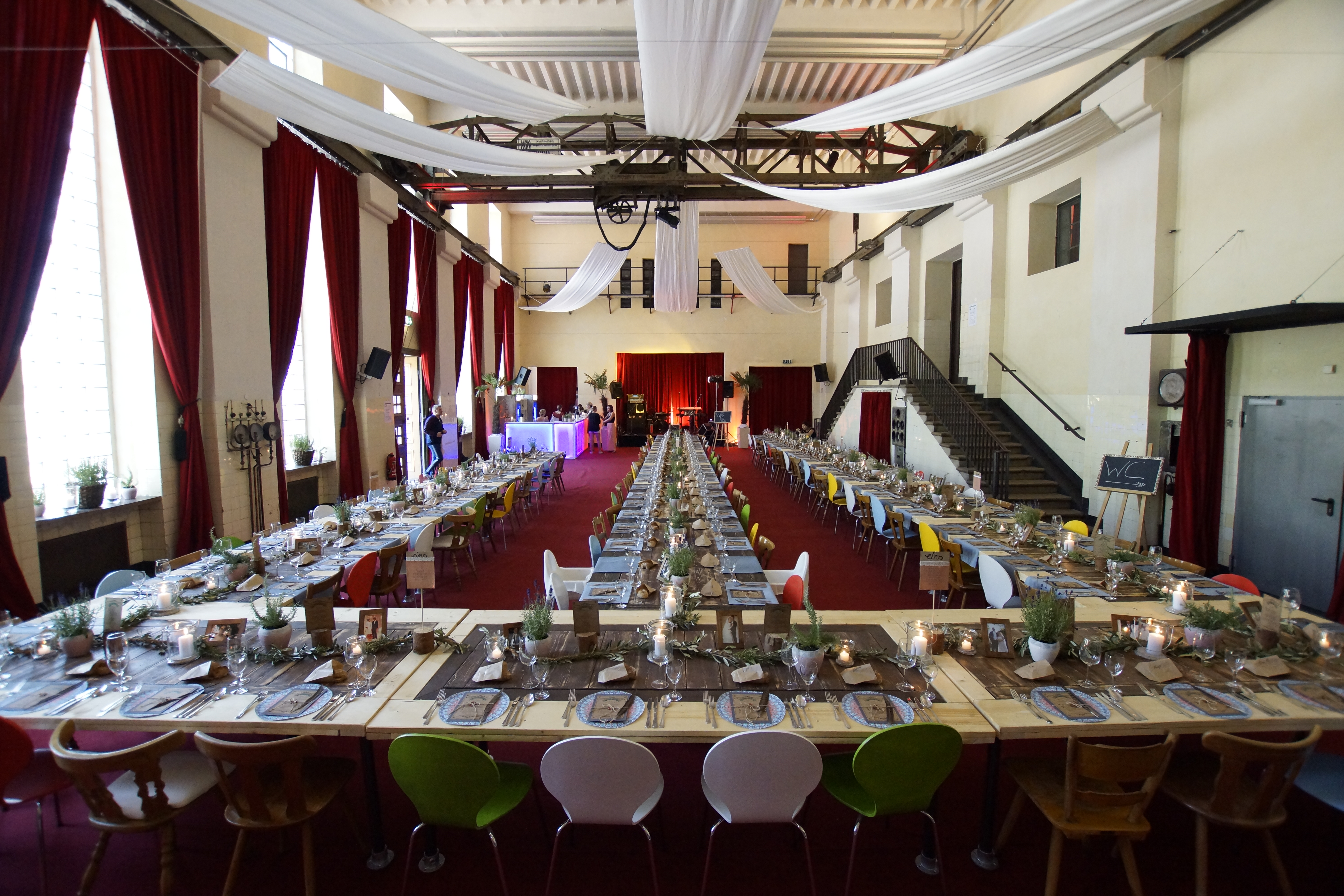 Kraftwerk Rottweil Informatie over de balzalen Turbinehal