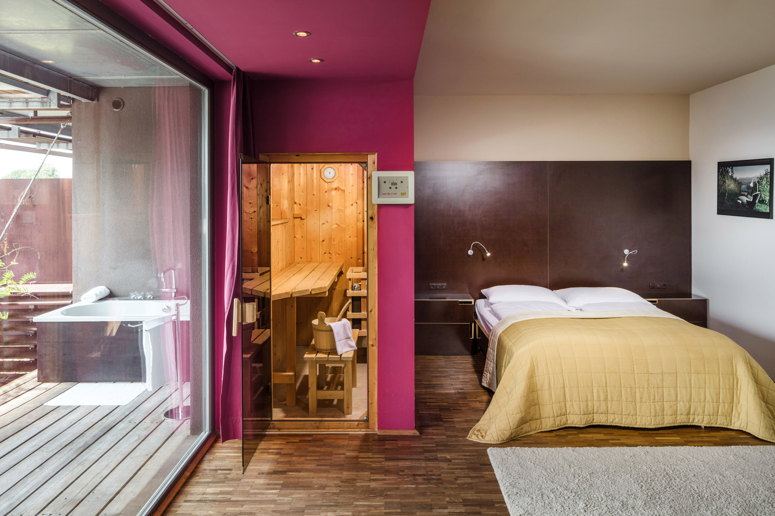 Hochzeitslocation: Badezimmer - Weingartenhotel Harkamp