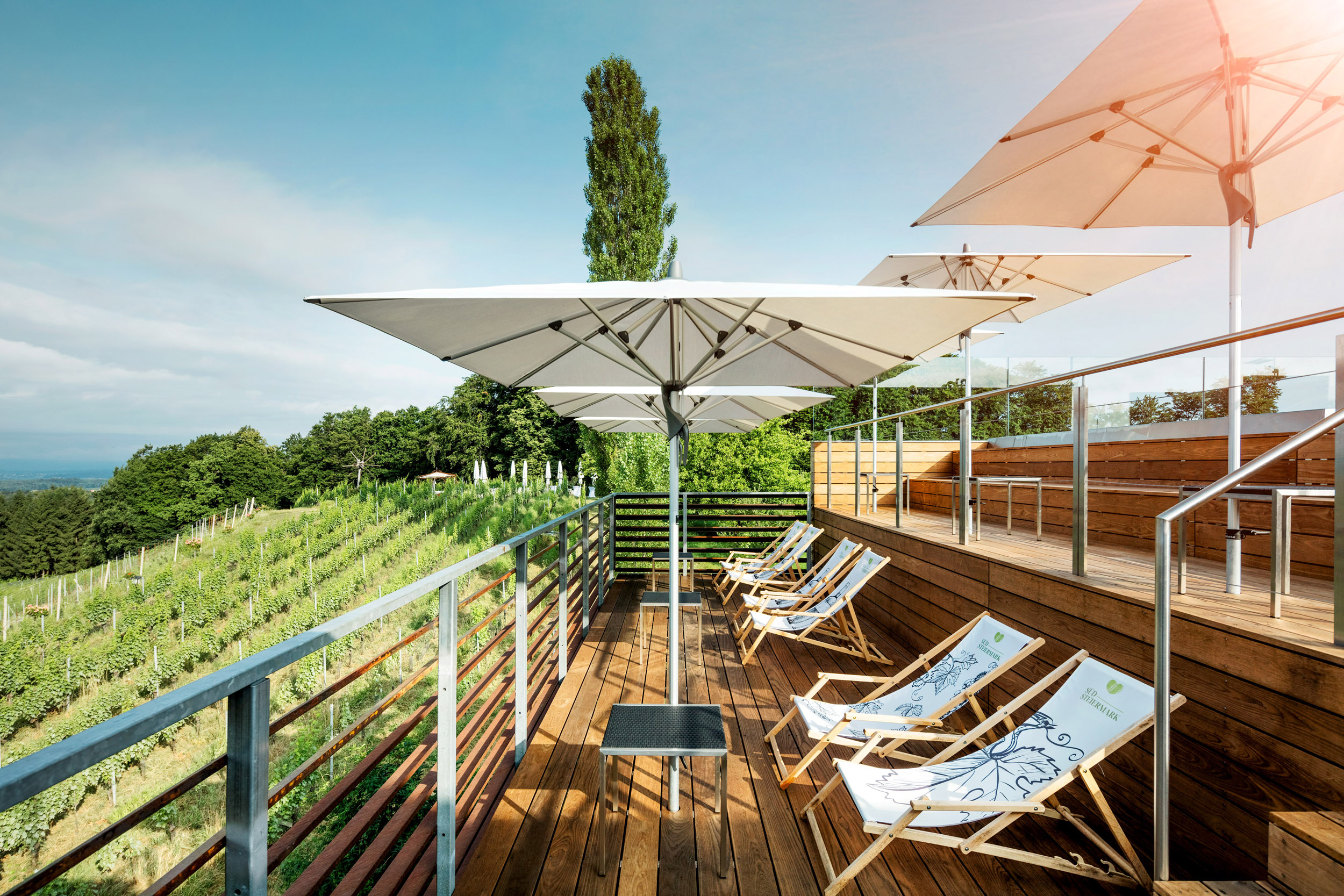 Hochzeitslocation: Dachterrasse - Weingartenhotel Harkamp