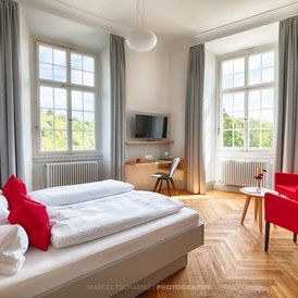 Hochzeit: In unseren 32 modernen Hotelzimmern finden Ihre Gäste Platz - Schlosshotel Horneck