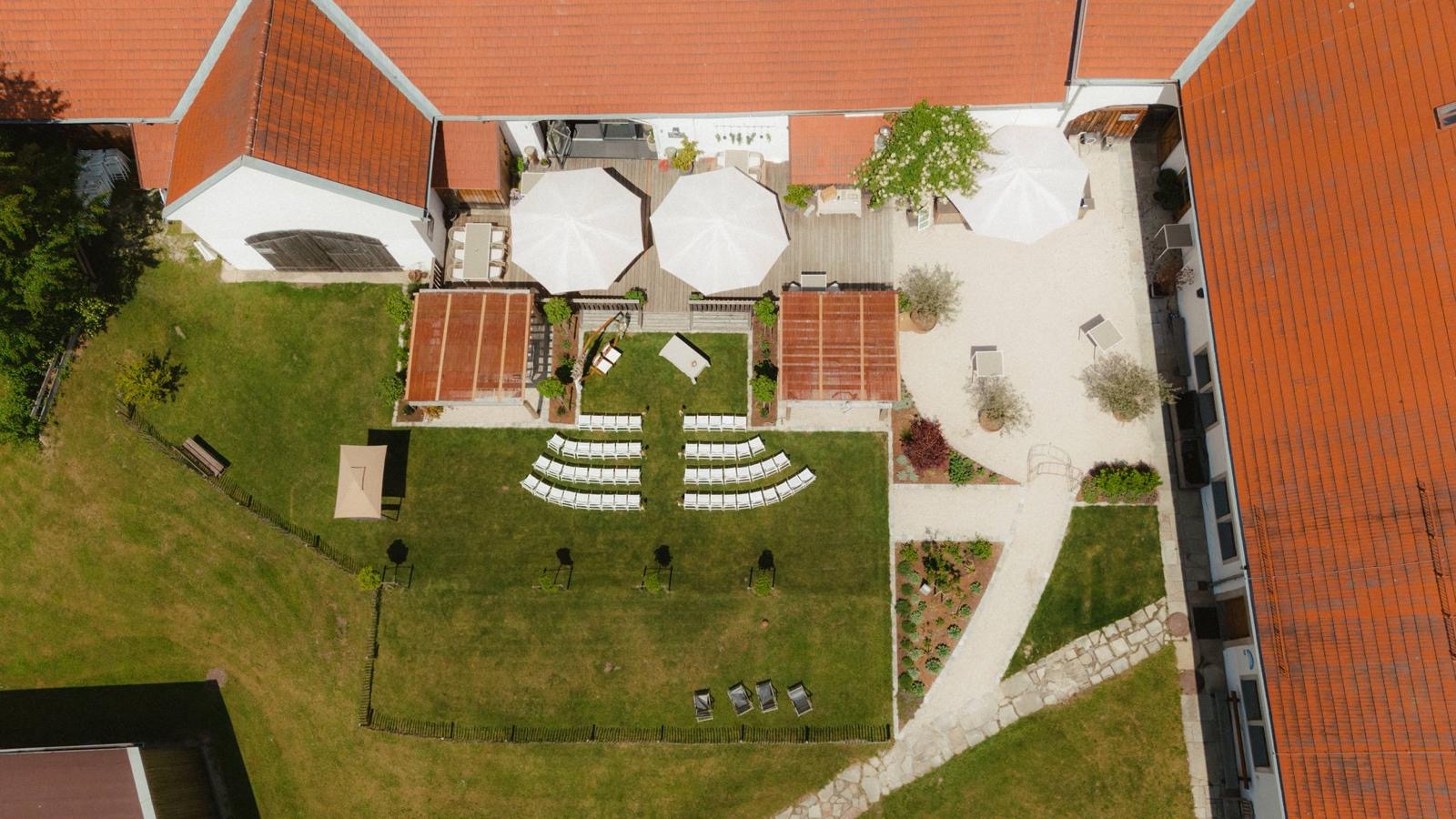 Hochzeit: Innenhof Meierhof - Überblick (exklusive Nutzung) - Meierhof Aigen-Schlägl