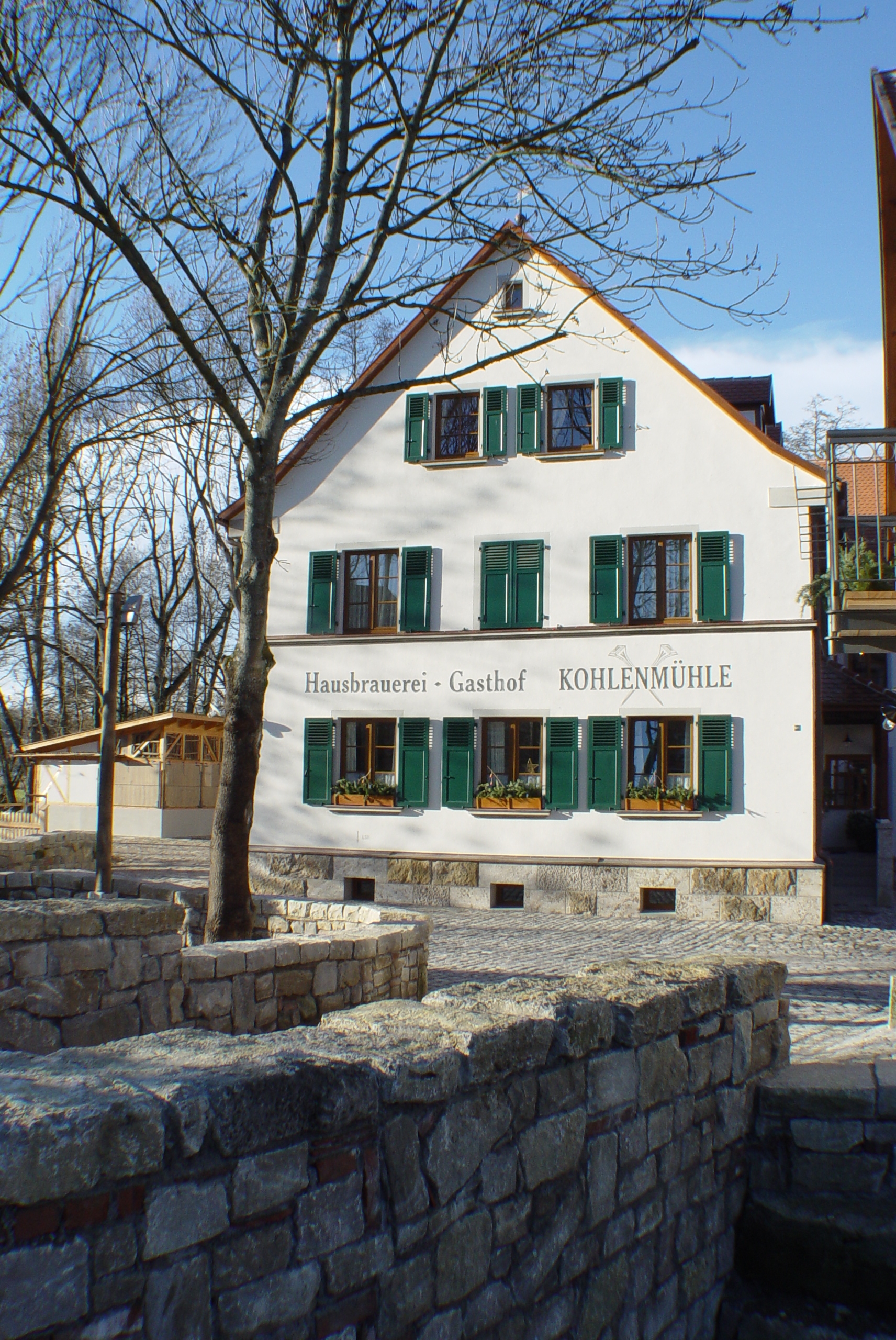 Wedding - Burgebrach - Eingangsbereich Außenansicht - Kohlenmühle Gasthof & Brauerei