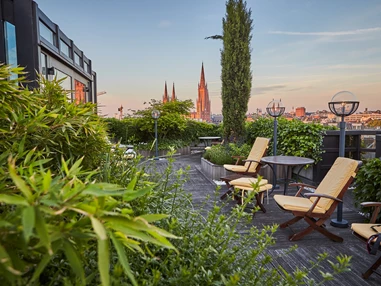 Hochzeit: Nassauer Hof Therme Dachterrasse - Hotel Nassauer Hof