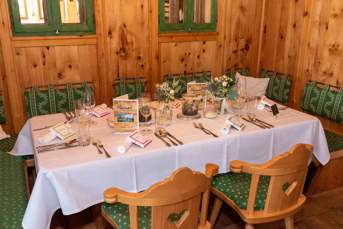 Hochzeitslocation: Der Festsaal des Hoamat in Haibach. - Hoamat - Essen Feiern Schlafen