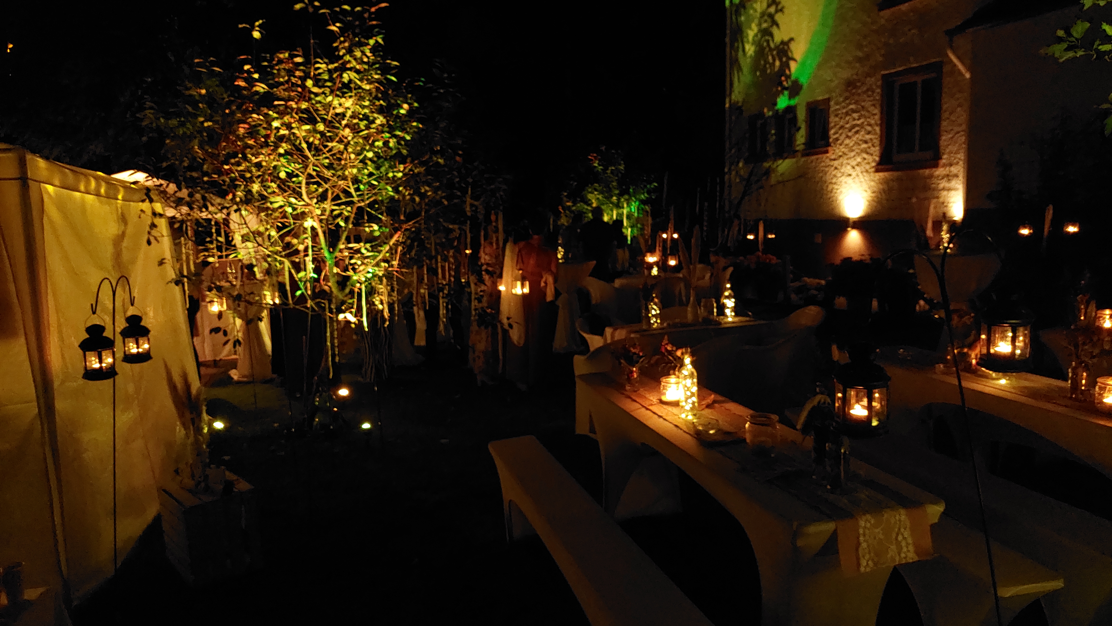 Wald Villa Üssbach Information about the banquet halls Garden