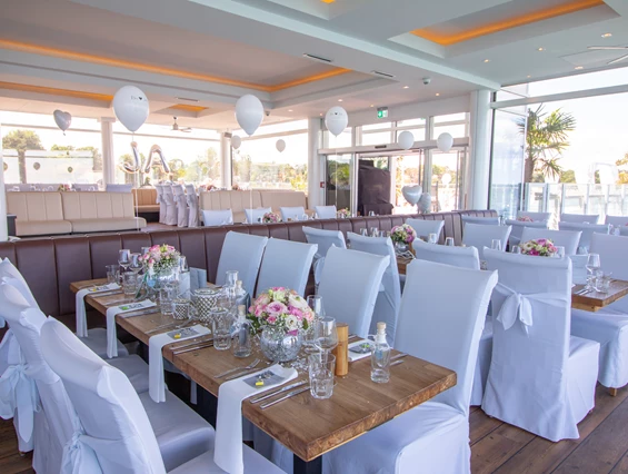 Hochzeit: Erdgeschoss Strandseite - Restaurant Wolkenlos