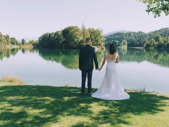 Hochzeitslocation: Der Reintalersee bietet zahlreiche umwerfende Fotomotive. - Restaurant Fischerstube