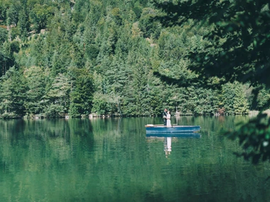 Hochzeitslocation: Der Reintalersee bietet zahlreiche umwerfende Fotomotive. - Restaurant Fischerstube