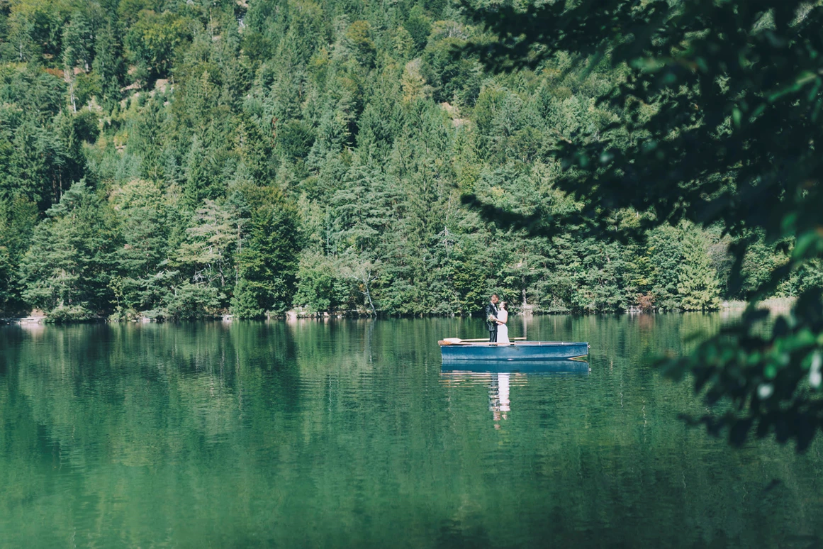 Hochzeitslocation: Der Reintalersee bietet zahlreiche umwerfende Fotomotive. - Restaurant Fischerstube