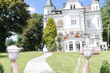 Hochzeit: Die Parkvilla Wörth in Prötschach.
Foto © tanjaundjosef.at - Hotel Dermuth / Parkvilla Wörth