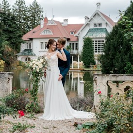 Hochzeit: Traumhafte Hochzeitsfotos am Schlossteich... - Schloss Schönau