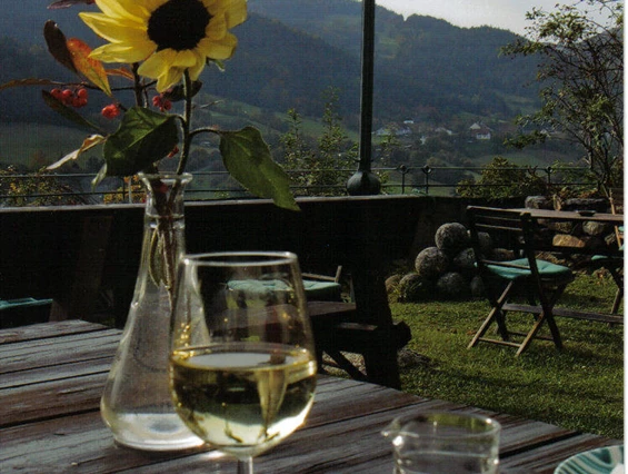 Hochzeit: Terrasse - Hotel Burg Oberranna