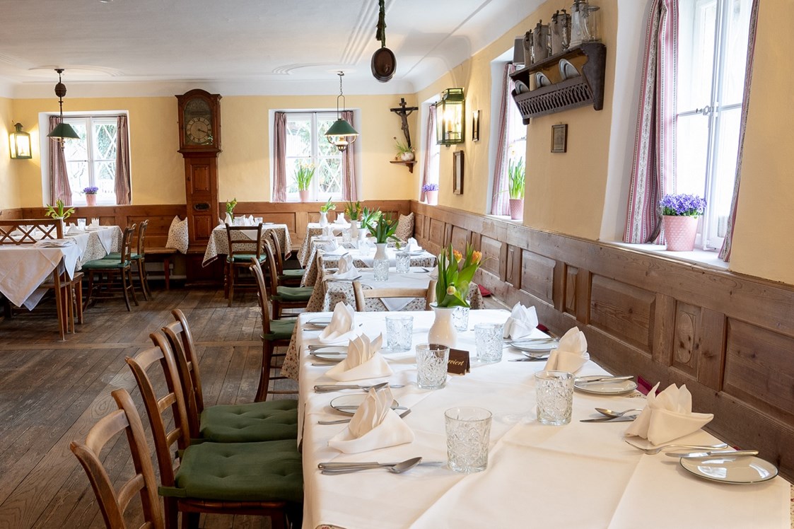 Hochzeit: Der Restaurantbereich des Schlosswirt zu Anif. - ****Hotel Schlosswirt zu Anif