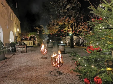 Hochzeitslocation: Empfang im Winter - ****Hotel Schlosswirt zu Anif