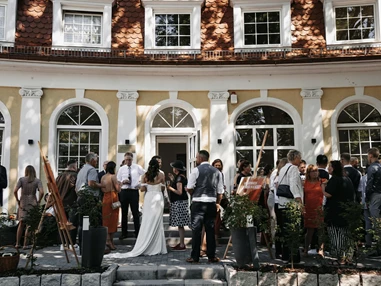 Hochzeit: Eine Hochzeitsfeier im Kurgarten in Bad Dürrheim. - Der Kurgarten