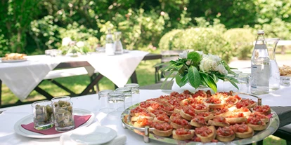 Hochzeit - Nals - Herrliche italienische Vorspeisen am Schloss Pienzenau, Südtirol.
Foto © blitzkneisser.com - Schloss Pienzenau