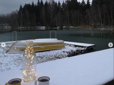 Hochzeitslocation: Winterbild - Verwunschener See südlich von Hannover-Nähe Marienburg