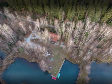 Hochzeitslocation: Drohnebild Areal Herbst - Verwunschener See südlich von Hannover-Nähe Marienburg