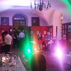 Hochzeit: Party und Tanzfläche im Billard Saal - Event Schloss Reichenau