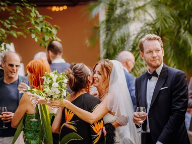 Hochzeitslocation: Der romantische Garten bietet sich auch für eine unvergessliche Sommer- oder Winterhochzeit an. Denn, wenn das Wetter mitspielt, ist Ihre Trauungszeremonie unter freiem Himmel möglich. - VIENNABallhaus