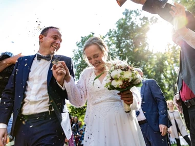 Hochzeit: Brautpaar - Schloss Blumenthal