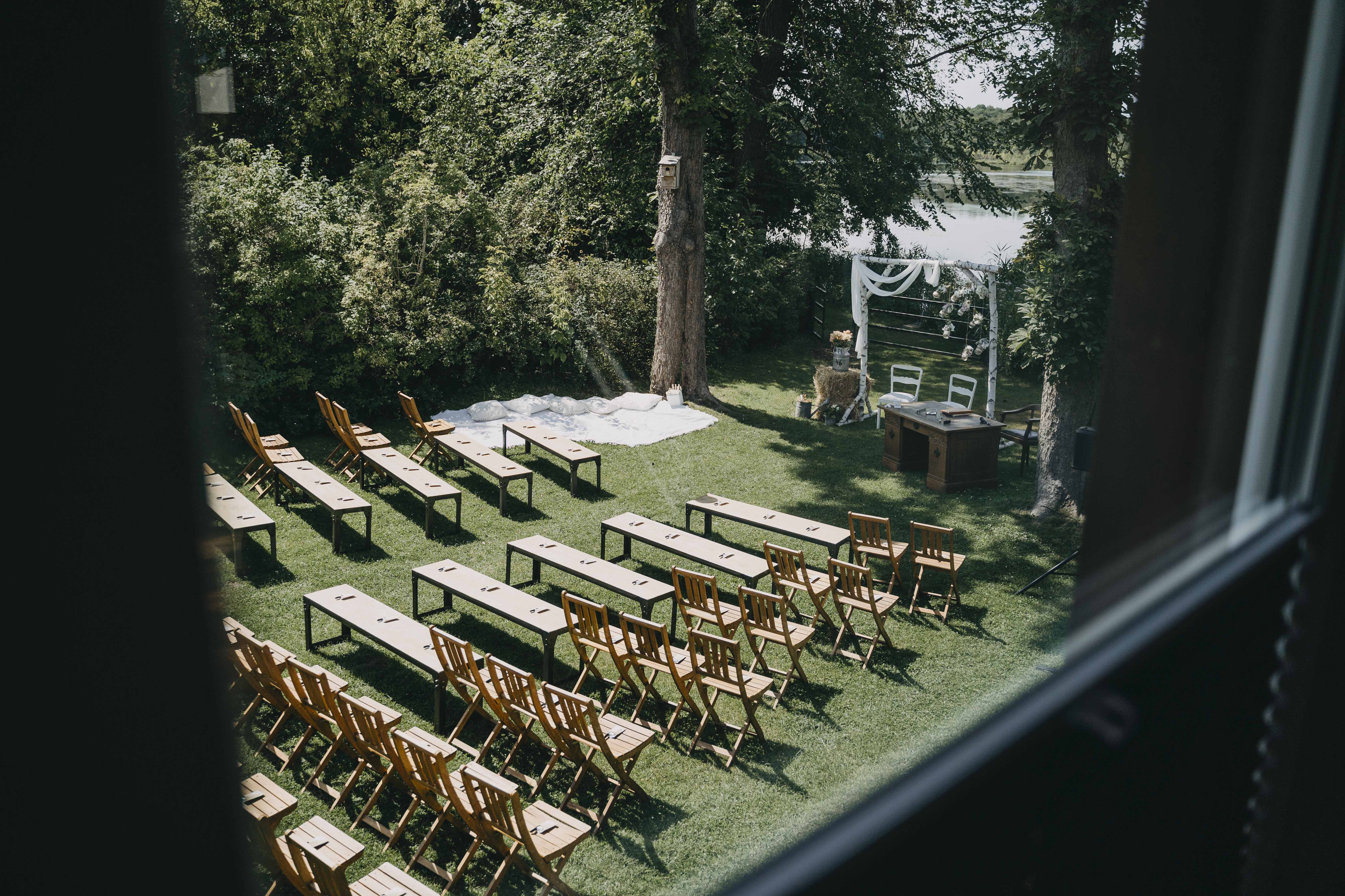 Hochzeit: Gartenhochzeit im Haus am Bauernsee bei Berlin. - Haus am Bauernsee