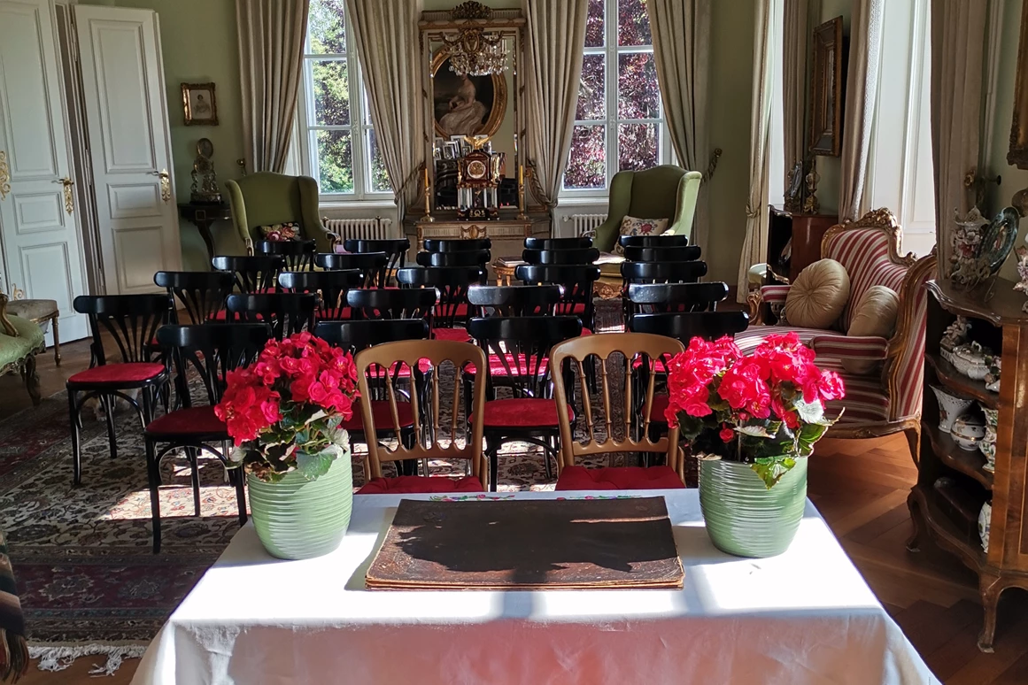 Hochzeitslocation: Der Trauungssaal des Schloss Sighartstein in Neumarkt am Wallersee. - Schloss Sighartstein