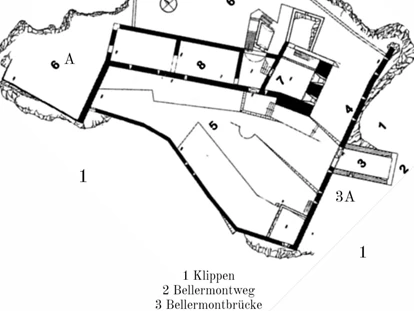 Hochzeit - Nals - Lageplan von der Burg Wangen Bellermont in Bozen. - Schloss Wangen Bellermont
