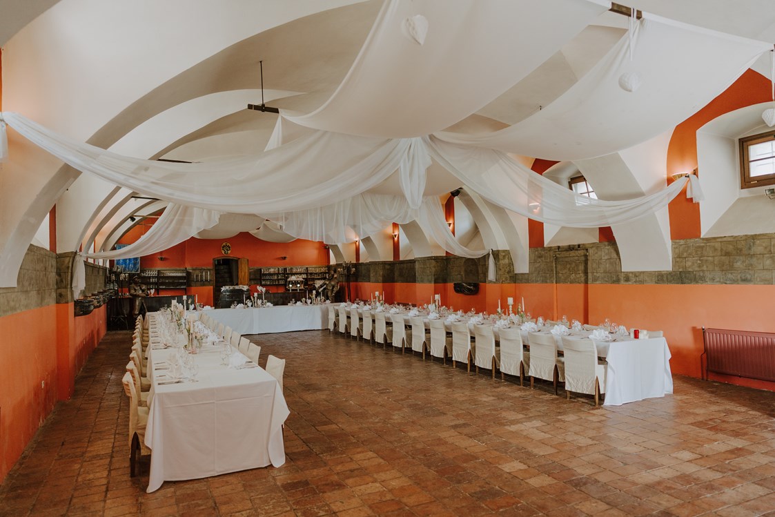 Hochzeit: Der große Festsaal des Schloss Kornberg in Riegersburg. - Schlosswirt Kornberg