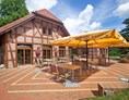 Hochzeit: Restaurant mit Terrasse - Jagdschloss Waldsee