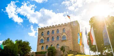 Hochzeit - PLZ 68794 (Deutschland) - Der Blick auf das Schloss, wenn man durch das Tor geht - Hambacher Schloss