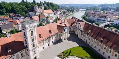 Hochzeit - Wallsee - Blick über die Dächer; Foto: Wolfgang Simlinger - Schloss Lamberg