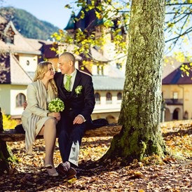 Hochzeit: Romantischer Schlosspark - perfekt für Fotoshootings - Naturhotel Schloss Kassegg