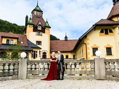 Hochzeit: Schlosspark - ideal für Ihr Fotoshooting - Naturhotel Schloss Kassegg
