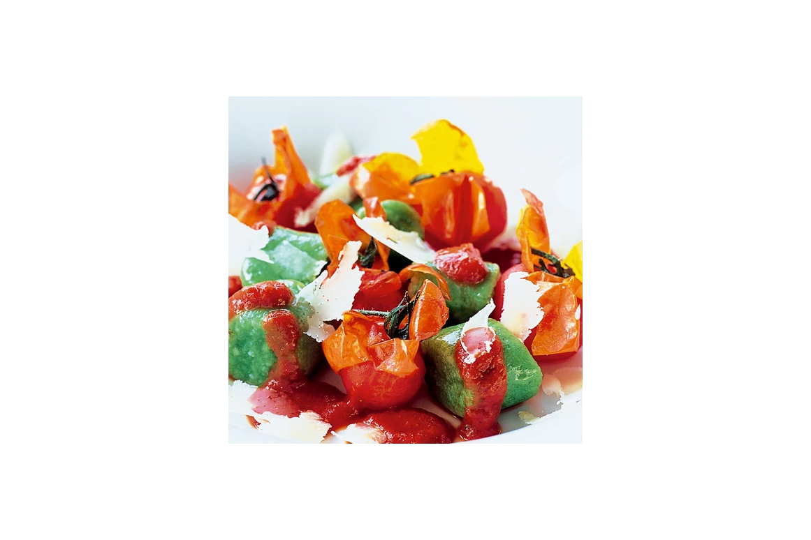Hochzeit: Bärlauch Gnocchi mit Kirschtomaten - ViCulinaris im Kolbergarten