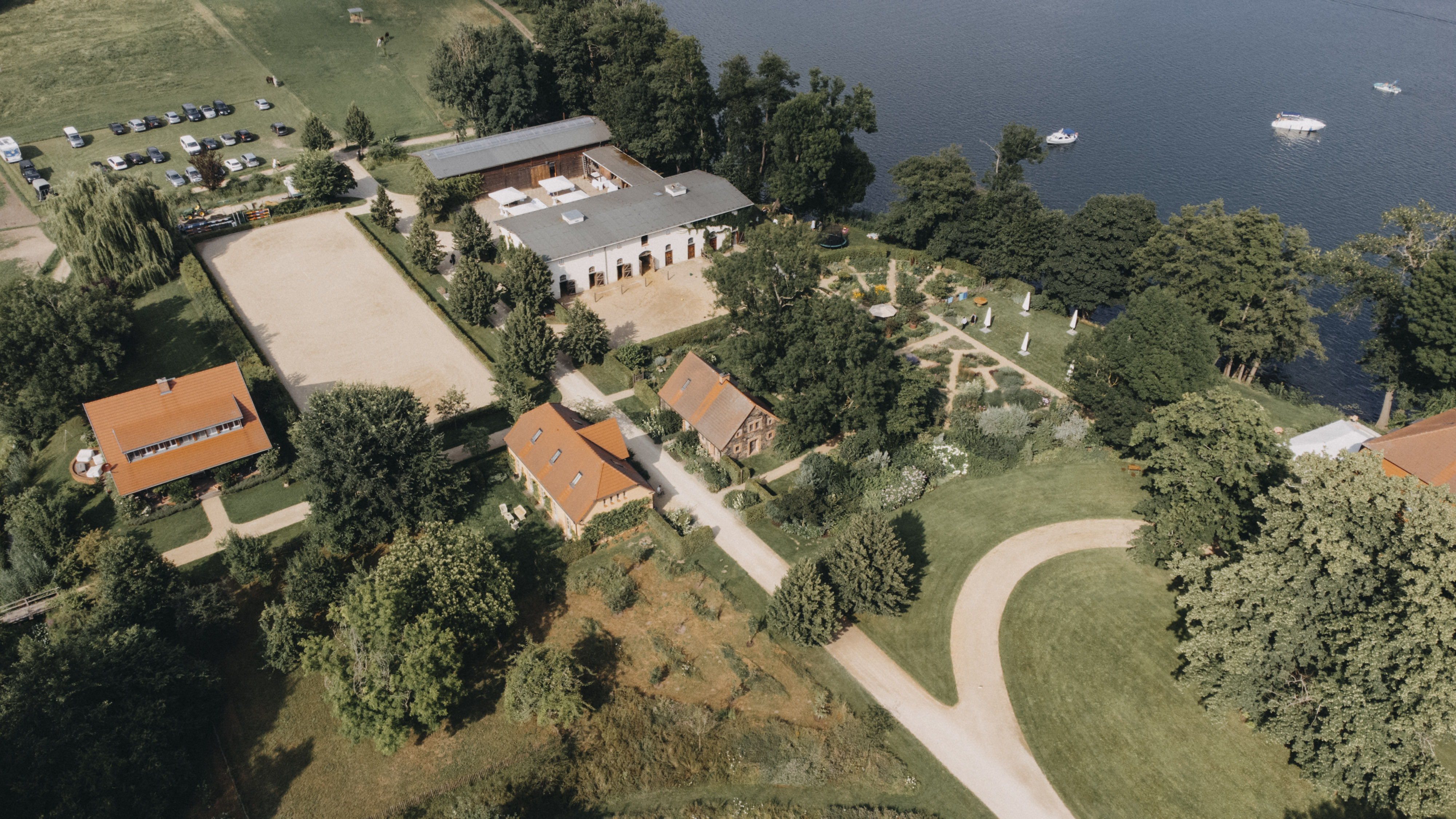 Hochzeitslocation: Unser Eibenhof von Oben - EIBENHOF - Bad Saarow