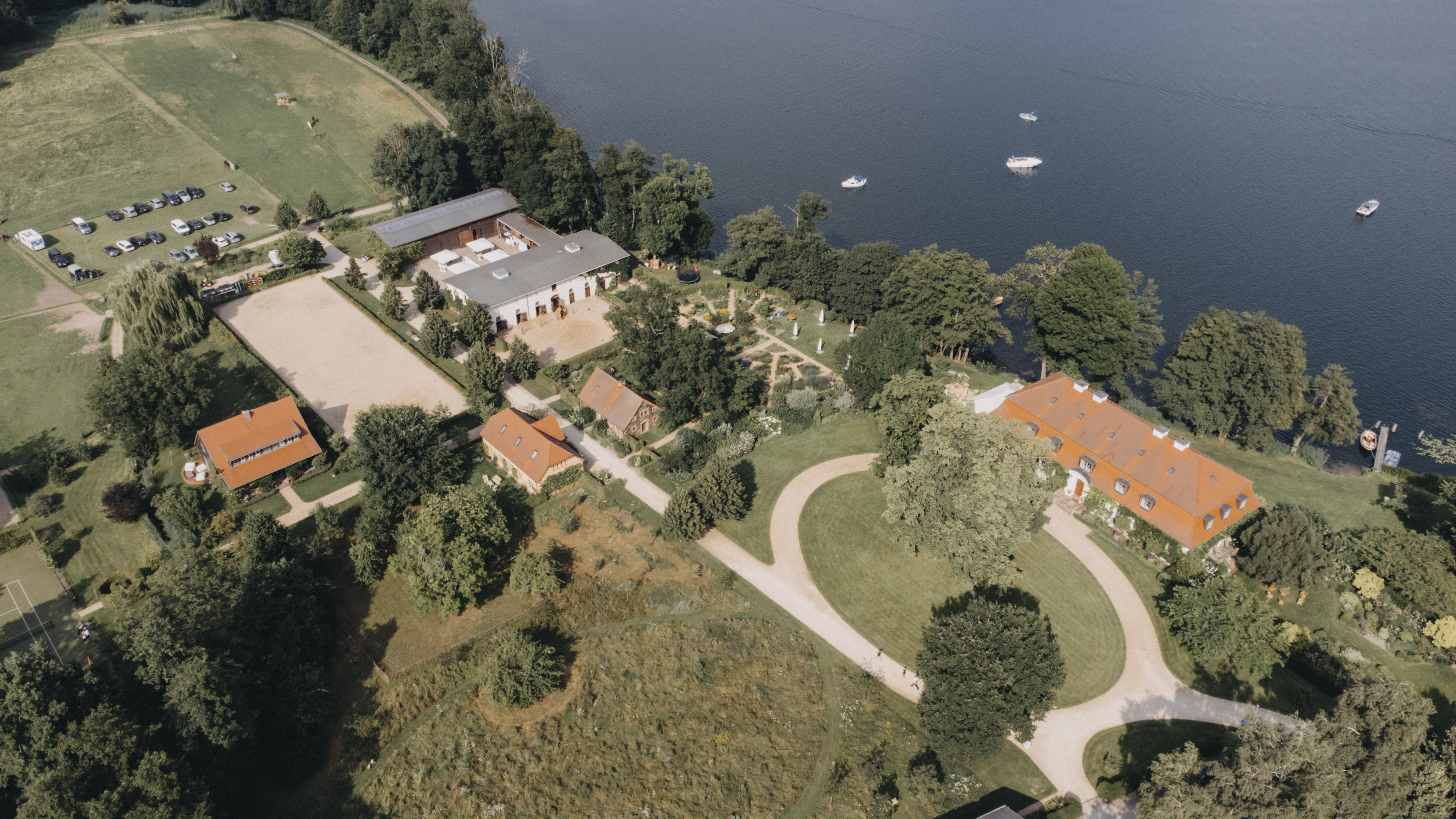 Hochzeitslocation: Der Eibenhof von Oben - EIBENHOF - Bad Saarow