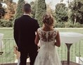 Hochzeit: Blick in den Park vom Balkon - Lenné Schlösschen
