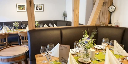 Mariage - Kastellaun - Weinstube für bis zu 38 Gäste inkl. Zugang zur eigenen Terrasse mit Blick Richtung Mosel - Landgasthof Winzerscheune in Valwig an der Mosel