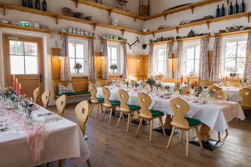 Hochzeit: Der Zloam Wirt ist einfach ideal für die Traumhochzeit im romantischen Ambiente. - Narzissendorf Zloam - Grundlsee