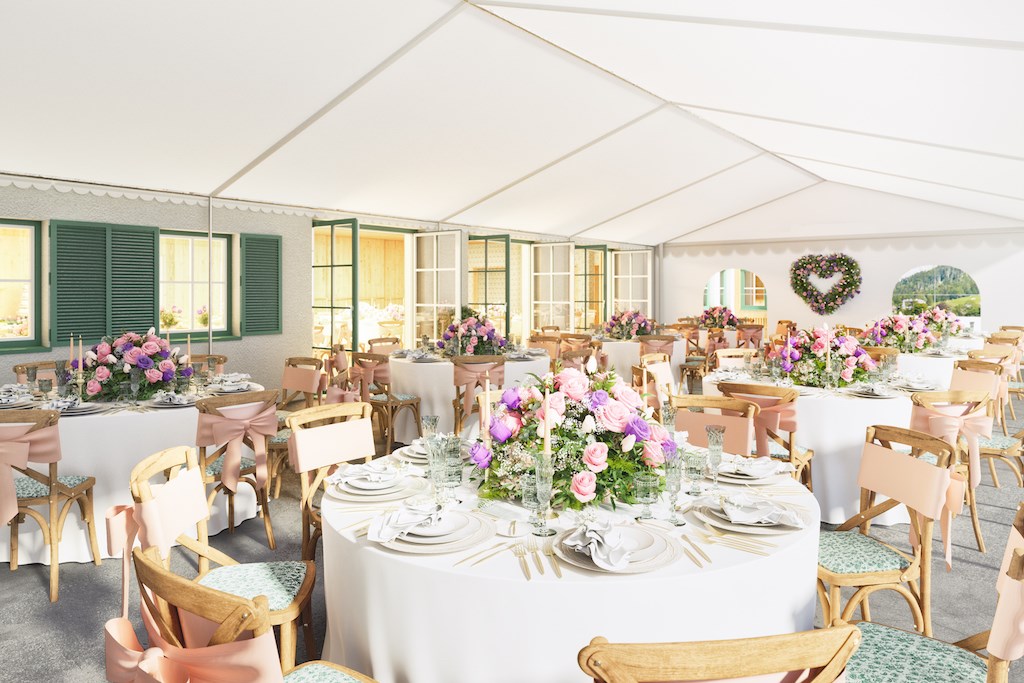 Narzissendorf Zloam - Grundlsee Information about the banquet halls Marquee