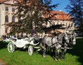 Hochzeit: Schloss Brandis mit Hochzeitskutsche - Schloss Brandis