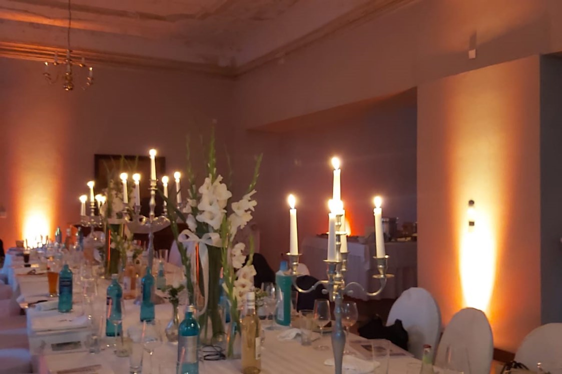 Hochzeit: Gartensaal bietet Platz bis 50 Personen - Schloss Brandis